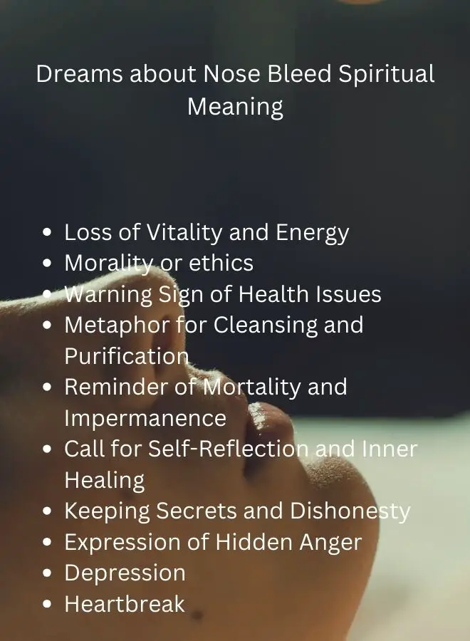 Embark on a journey of self-reflection with nose bleed dreams, unraveling insights on health, relationships, and spiritual evolution.