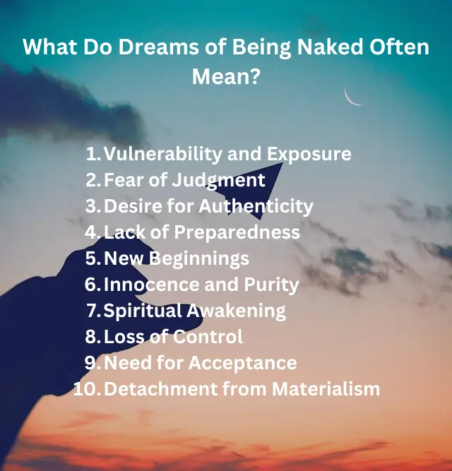 Dreams of being naked symbolize vulnerability, authenticity, and spiritual awakening. Discover what these dreams mean and how they can inspire personal growth.